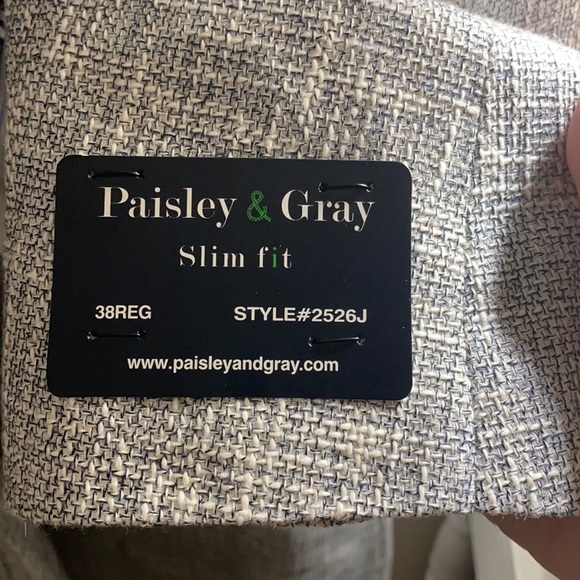 Paisley & Grey Men’s Slim Fit Suit Jacket. - Picture 5 of 5